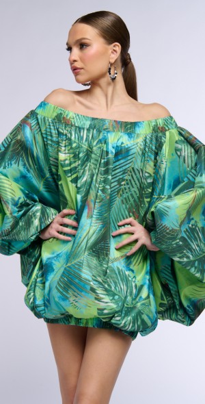 akira green dress Slinky Sage Bandeau Midi Dress main image 1