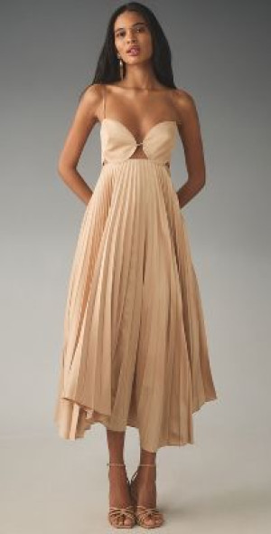 bethany asymmetrical ruched maxi dress Petite 