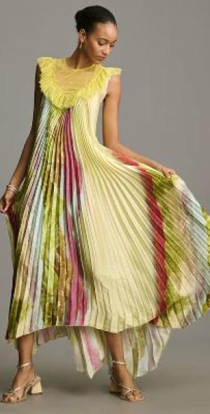 Women Maxi Dress Sleeveless Color block  By Better Be