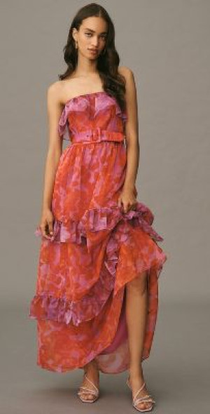 by anthropologie tiered maxi dress By Anthropologie Tiered Maxi Dress