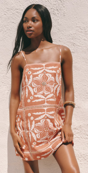 Celandine - 100% Cotton Printed Shift Dress