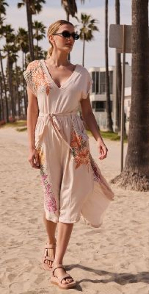 daily practice by anthropologie short-sleeve v-neck midi dress Daily Practice Short-Sleeve Mini T-Shirt Dress