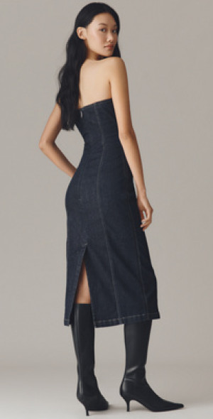 dl1961 denim dress Dl1961 Midi Vest Dress | Blue | Size XL