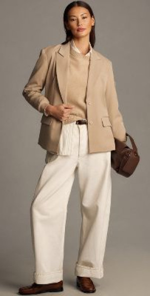 DOLAN Sweater-Sleeve Bomber Jacket