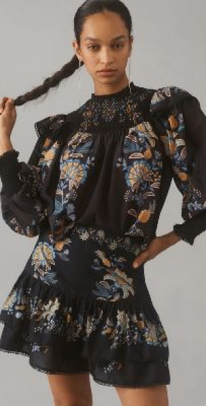 Billie Blouse -Tea Garden