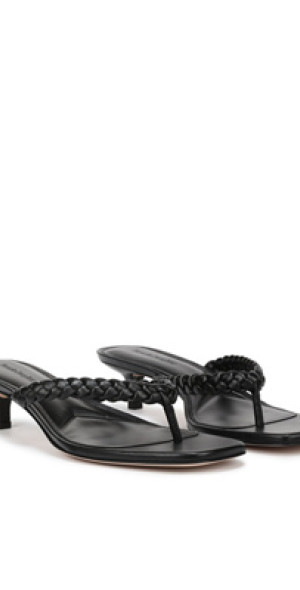 Favorite Daughter Sutton Braided Flip-Flop Kitten Heel Sandals
