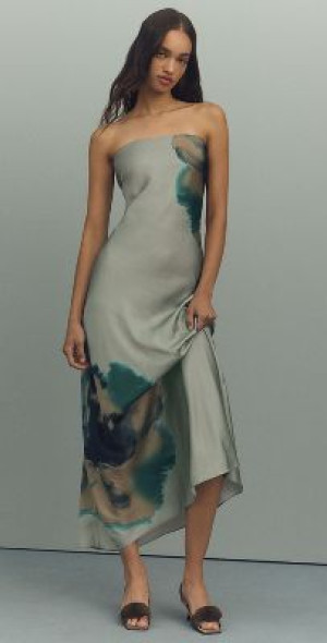knee length dresses for ladies Tatiana Velvet One Shoulder Maxi Dress | Eucalyptus