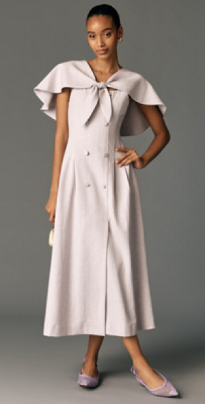 Lovaan - Jolene Cape Midi Dress Lovaan - Jolene Cape Midi Dress