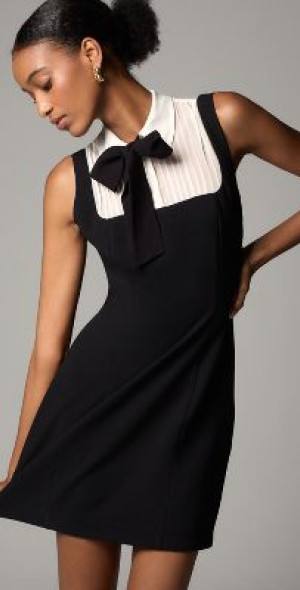 chinese dress ladies Gabriette White Linen Blend Mini Dress - US 12