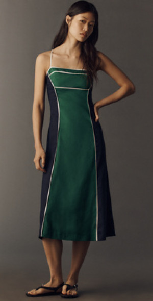 maeve colorblock a-line knit maxi dress Dress anthropologie