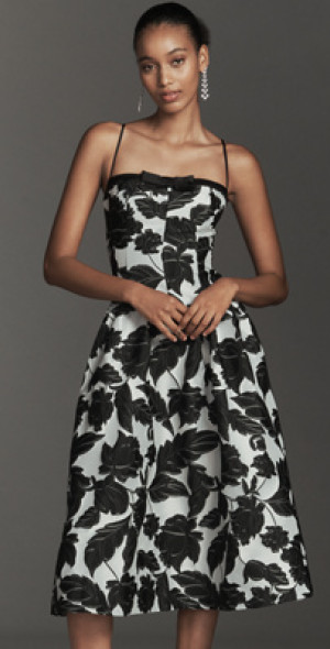 maeve sleeveless collared drop waist midi dress Maeve Sleeveless Collared Drop-Waist Midi Dress