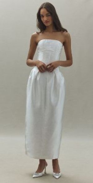 mare mare pleated maxi dress Pleated Maxi Twofer Dress