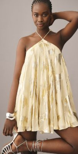 Pinnacle by Shruti Sancheti - Halter Swing Mini Dress