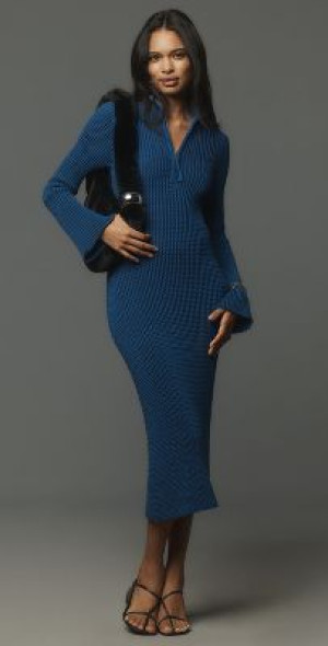 Simon Miller - Zumi Textured Knit Midi Dress Simon Miller - Zumi Textured Knit Midi Dress