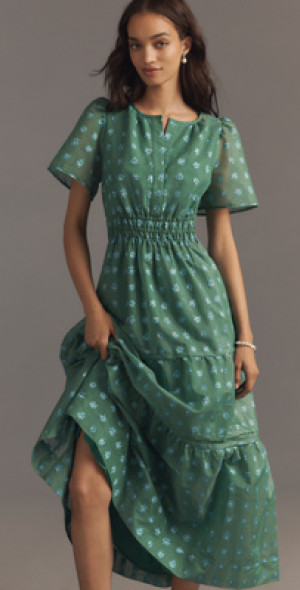 slim fit dress slacks Farm Rio Anthropologie Puff Sleeve Mini Dress Lime Small  Finds For You