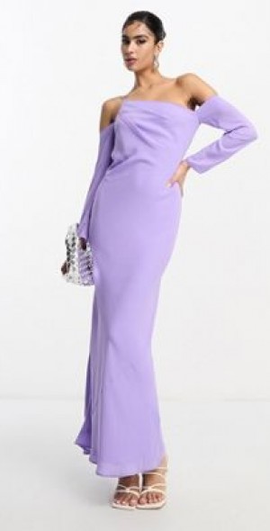 asos lilac maxi dress ASOS Design - Maxi Dress - Women - Polyester - XS