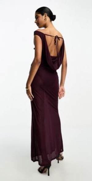 burgundy tiered maxi dress Lupin Pleated Tiered Maxi Dress in Wine Floral – Mint Julep