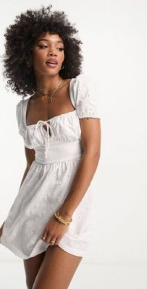 asos white dress short Bridal Asos White Short Dress ASOS White Bridal Cape Sleeve Mini Dress