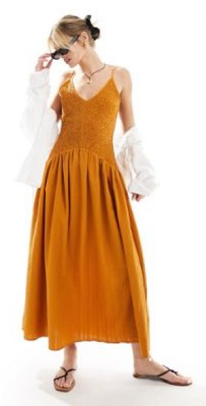 strapless open back dress Hi-Tie Burnt Orange Brown Solid Satin Men's Long Sleeve Dress Shirt