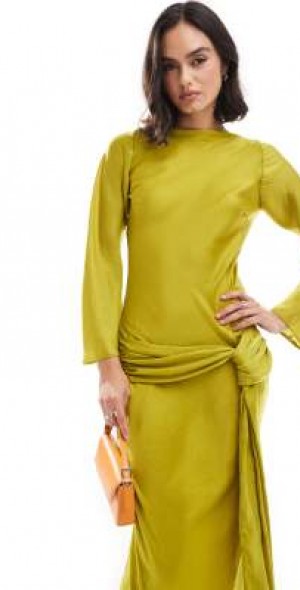 chartreuse dress asos
