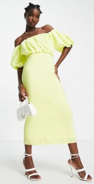 strapless dress midi Ivory Sundown Strapless Midi Dress