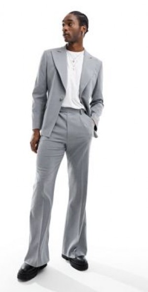 slim fit dress slacks Charcoal Grey Sassy Flare Pants – Swag Sanskriti