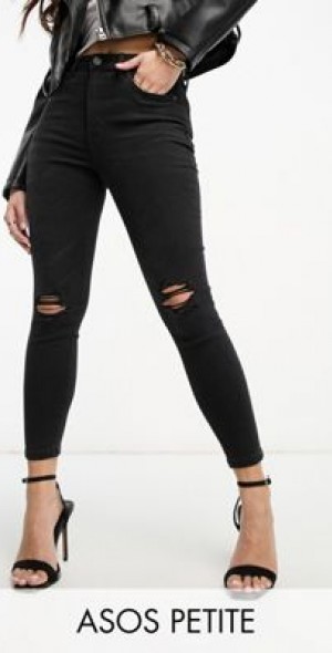 ASOS Petite - ASOS DESIGN Petite ultimate skinny jean in black with