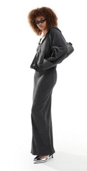 chinese dress ladies Maxi Hoodie Dress  By Tess Collection