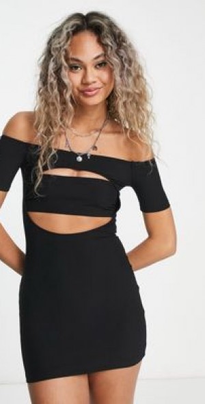 white christmas dresses Edikted Women's Piera Sequin Cutout Mini Dress