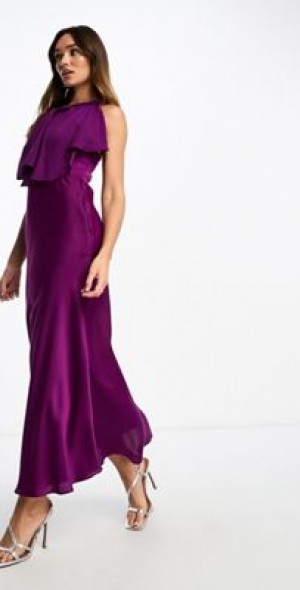 strapless open back dress MANGO LETIZIA 17094110-78 MANGO WOMEN DRESS FULL LENGTH main image 1