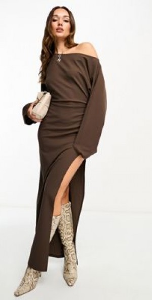 na-kd brown dress Isla 100% Linen Mini Dress l Neutral Ground