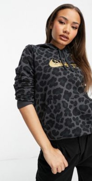 leopard print nike hoodie