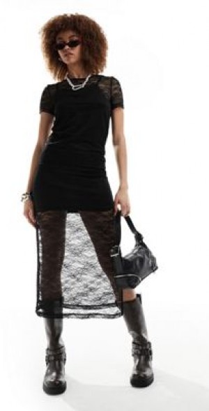 pure linen dresses Pure Linen Handmade Positano Long Dress with Collar M