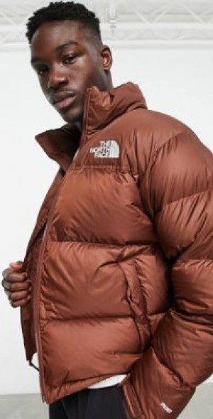 The North Face 1996 Retro Nuptse down puffer jacket in dark brown