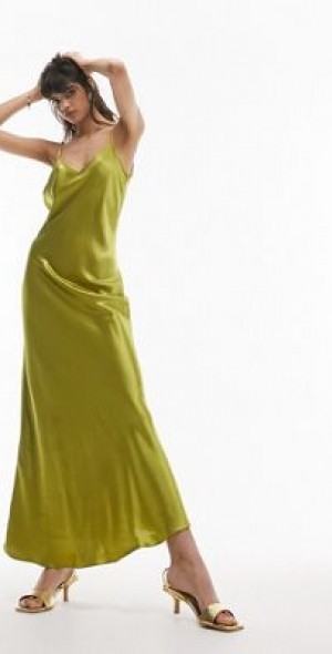 green emerald velvet dress Laurel Bow Collar Dropped Shoulder Slit Dress. Simple Retro Womenswear Daily-Vintage Inspired Fashion, Green / S