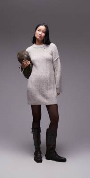 Slouchy Oversized Rib Crop Sweater