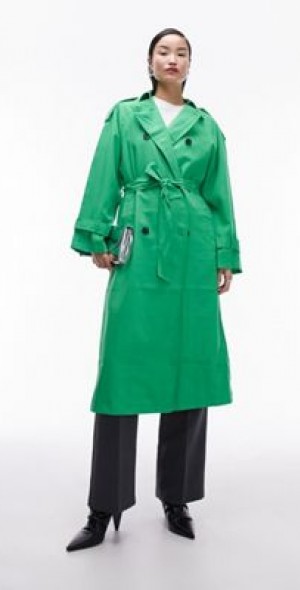Trench Coat Topshop Croc Jeans Green Topshop Croc Coat/ Jacket