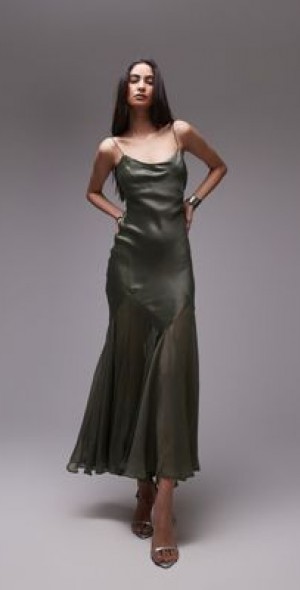 green silk dress topshop Occasion Dress Green Satin Dress Topshop Topshop Summer Maxi Dress For Wedding Christening Satin Green