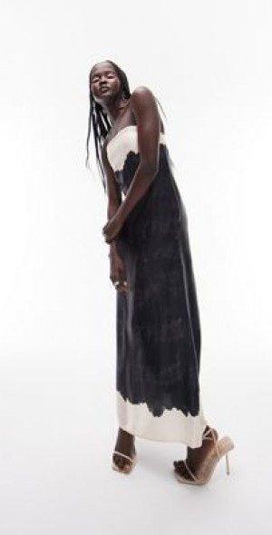 Robe Topshop Bandeau Embellie - Taille UK 8 - Multicolore - Neuve Avec étiquettes