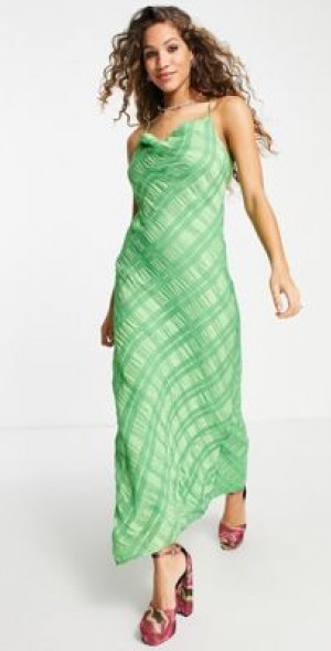 green emerald velvet dress ASOS Women's Green Sequin Slip Dress UK 4 Party Cocktail – Preworn