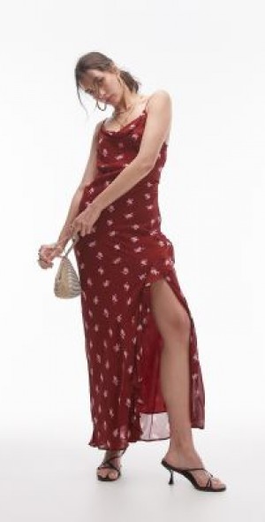 knee length dresses for ladies TOPSHOP Bloomsbury Midi Dress main image 0