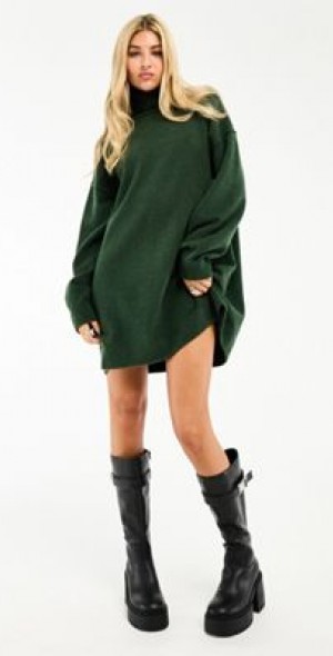 weekday knitted dress kiwii_midi_length