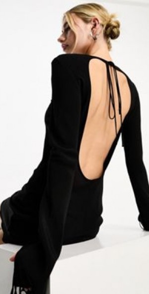weekday open back dress Weekday