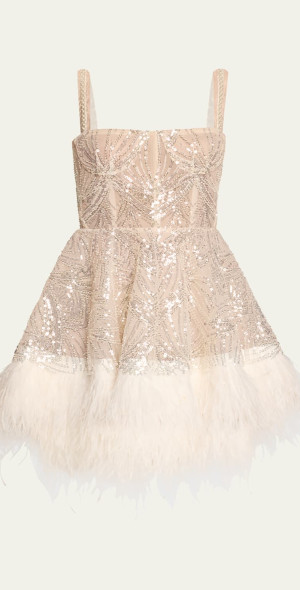 mademoiselle beaded mini dress Bronx And Banco Mademoiselle Beaded Bustier Mini Dress - White