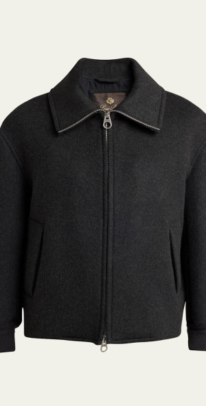Loro Piana - Men's Marius Wool Zip Jacket