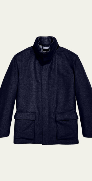 CANADA GOOSE BRANTA wool loro piana storm system 2-way layered down coat outer 2592LX black M main image 1