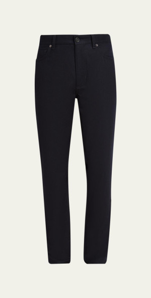 ZEGNA - Men's Wool and Cashmere Flannel Five-Pocket Pants