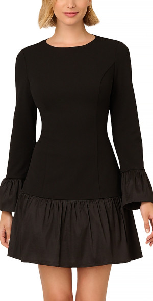 black sparkle long sleeve bodycon dress Glamorous Sequin V-Neck Long Sleeve Bodycon Midi Wedding Guest Dress main image 0