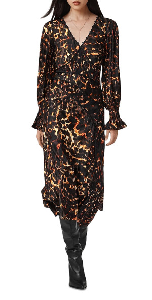 midi dress bloomingdales AQUA Ruched Top - Exclusive an exclusive 70s Floral Midi Dresses - Bloomingdale's