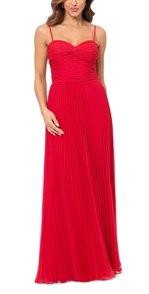 Chiffon Layered Long Sleeve Gown with Cascade Jacket Peach